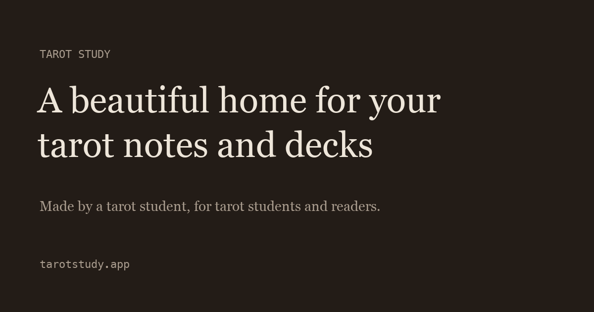 A tarot notebook to write card interpretations, compare card art and journal readings